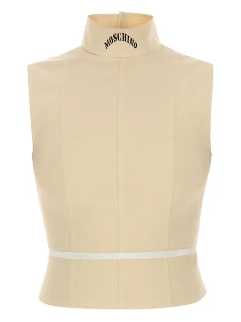 Moschino high-neck sleeveless top