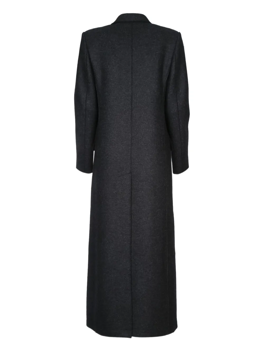 Harris Wharf London Women Long Double Breasted Tailored Coat Pressed W In Black