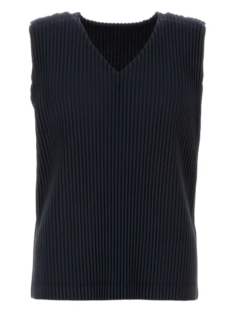 Homme Plissé Issey Miyake pleated V-neck vest