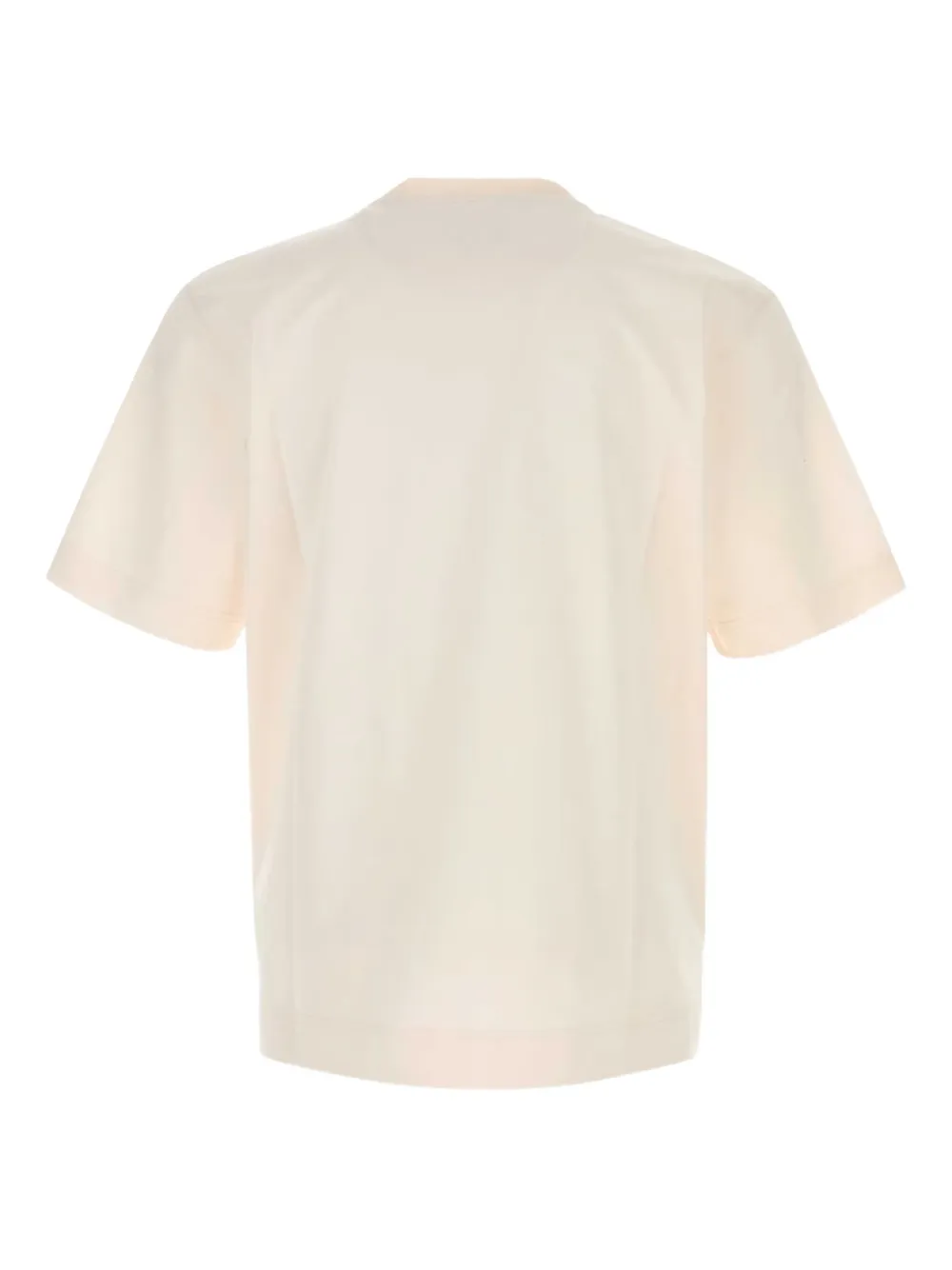FENDI logo-embroidered T-shirt - Beige