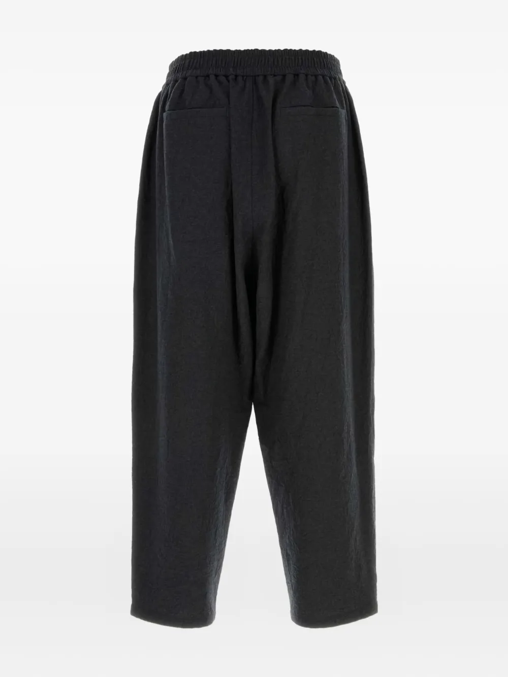 Giorgio Armani Virgin Wool Straight Pants In Black