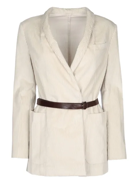 Brunello Cucinelli belted corduroy jacket