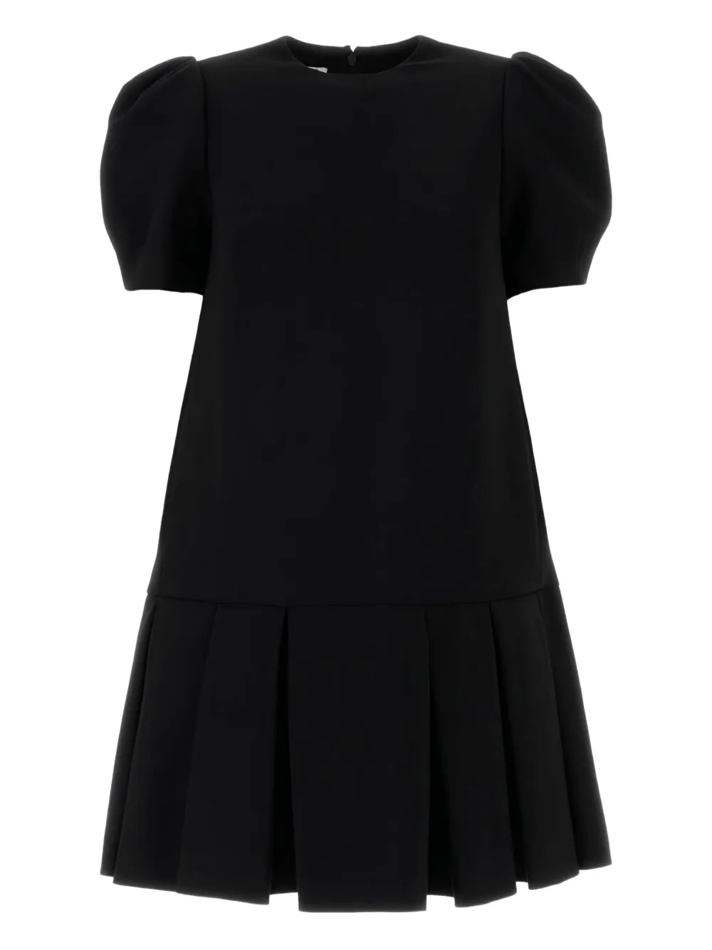 Moschino puff-sleeve pleated mini dress | Black | Image 1