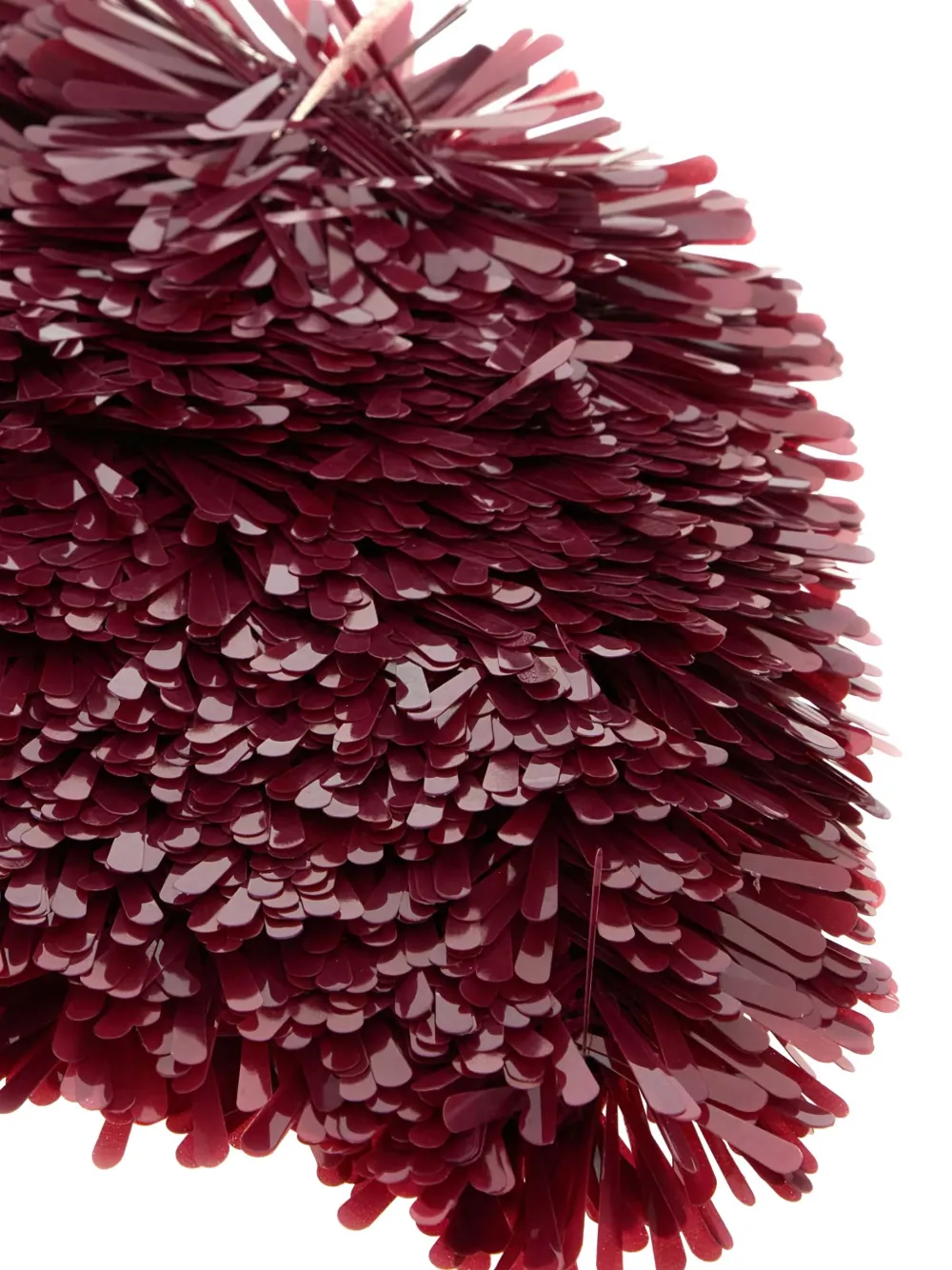 Alanui Fringed Sequined Hat In Red