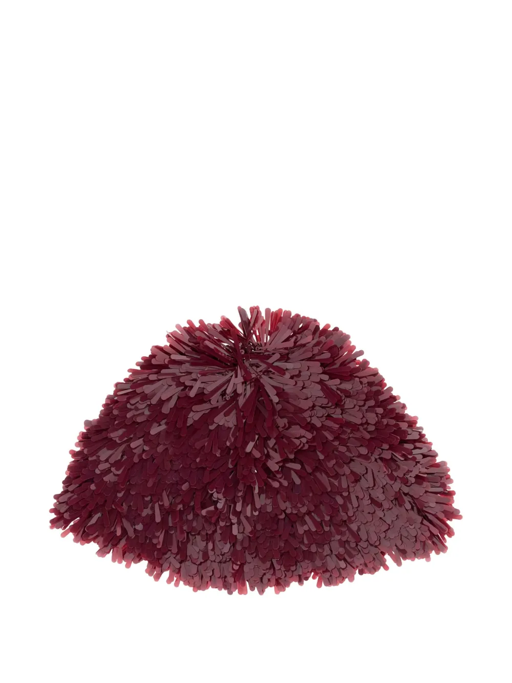 Alanui Fringed Sequined Hat In Red