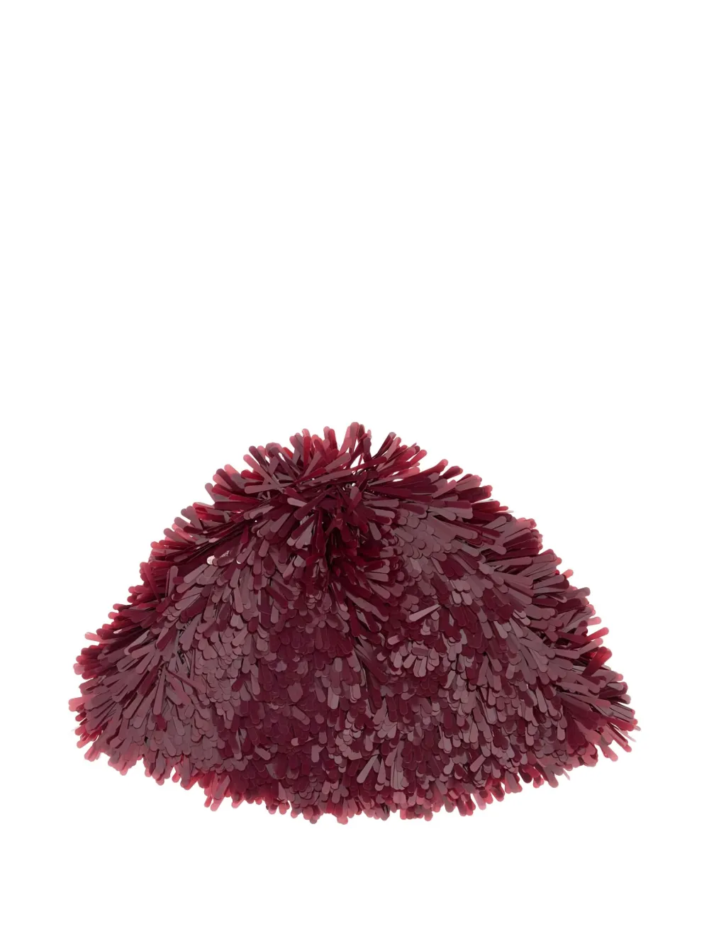 Alanui fringed sequined hat - Rood