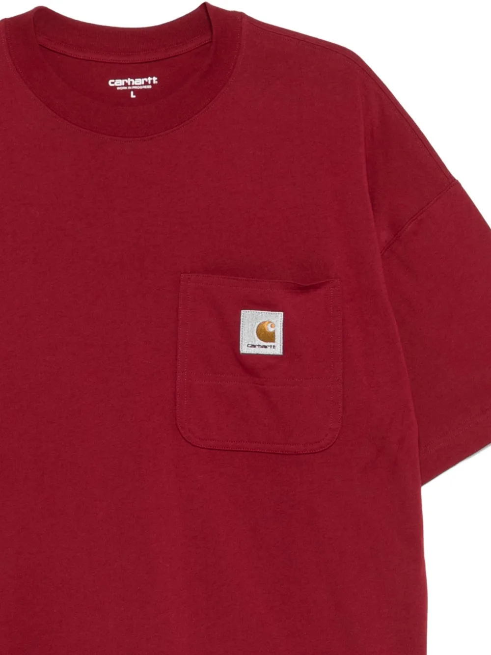 Carhartt WIP T-shirt met logopatch Rood
