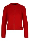 A.P.C. logo-detail cardigan - Red