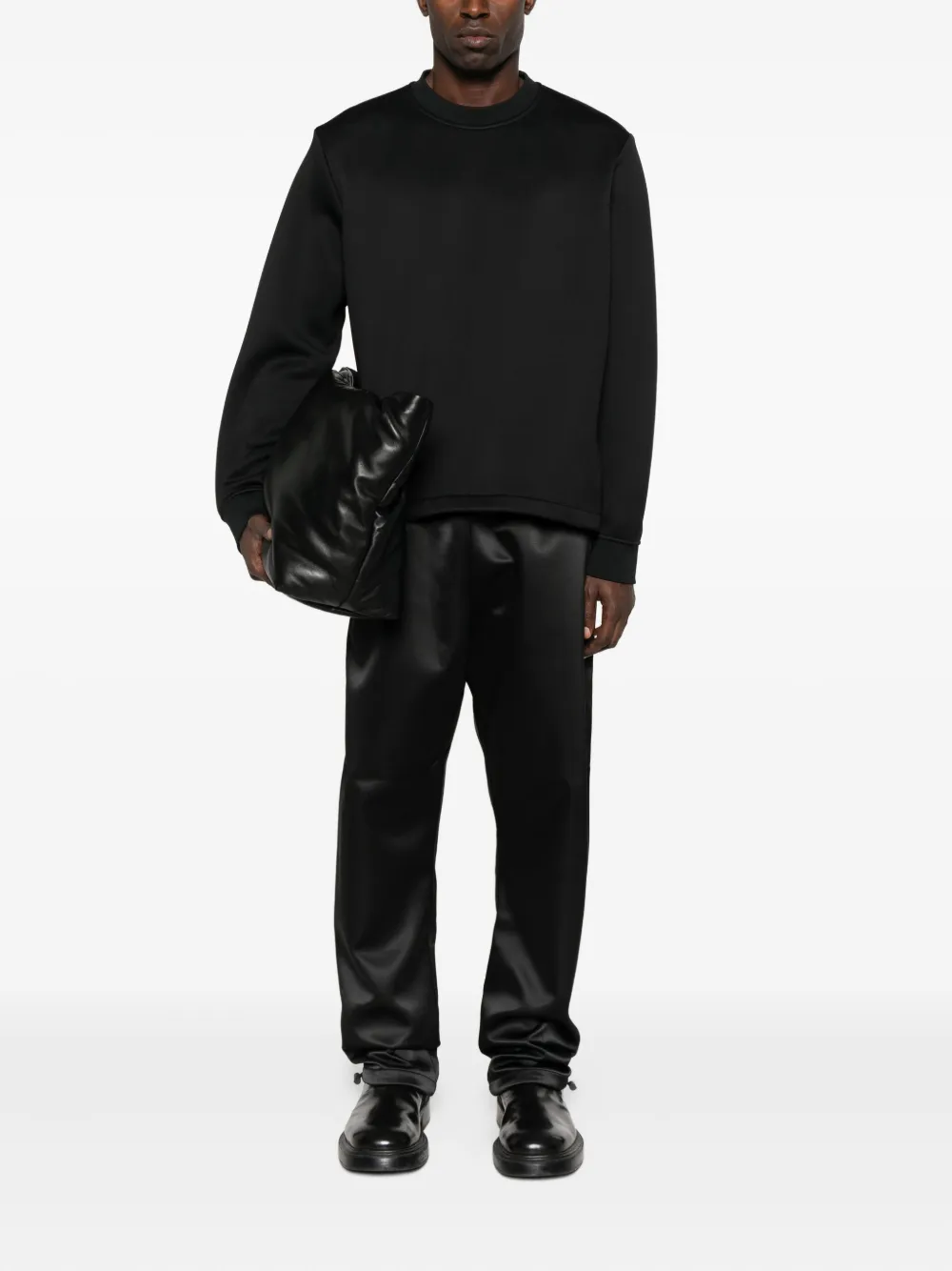 Jil Sander crew-neck sweatshirt - Zwart