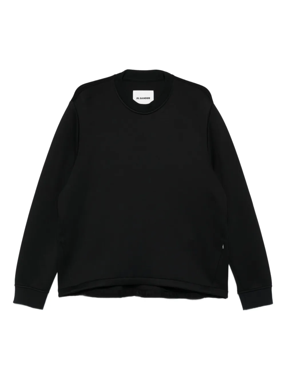 Jil Sander クルーネック スウェットシャツ - ブラック Jil Sander クルーネック スウェットシャツ - ブラック
