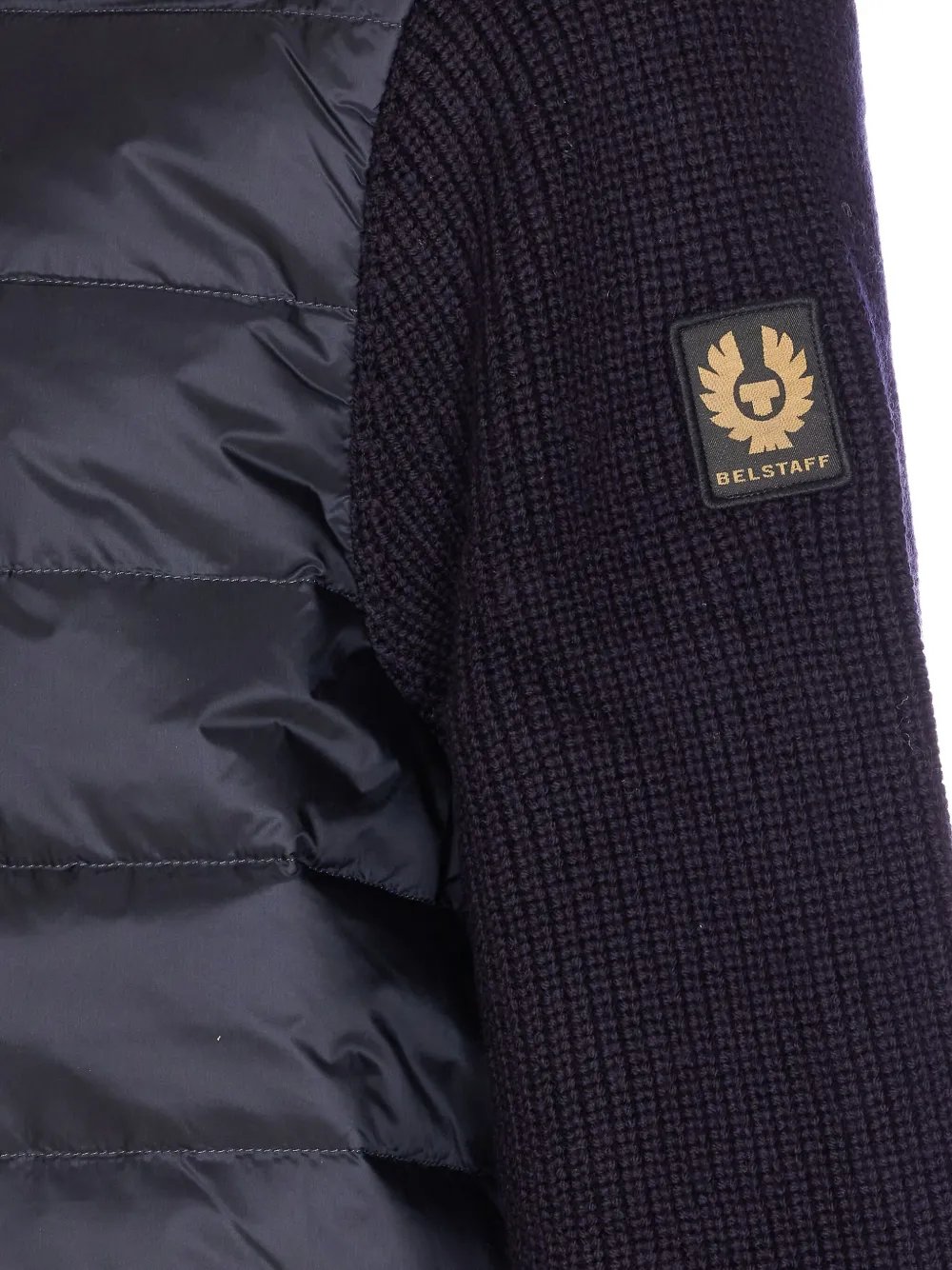 Belstaff Blue Cardigan Frontal Zip Closure In Blue
