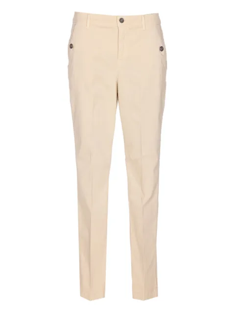 LIU JO button-fastening embellished-pocket trousers