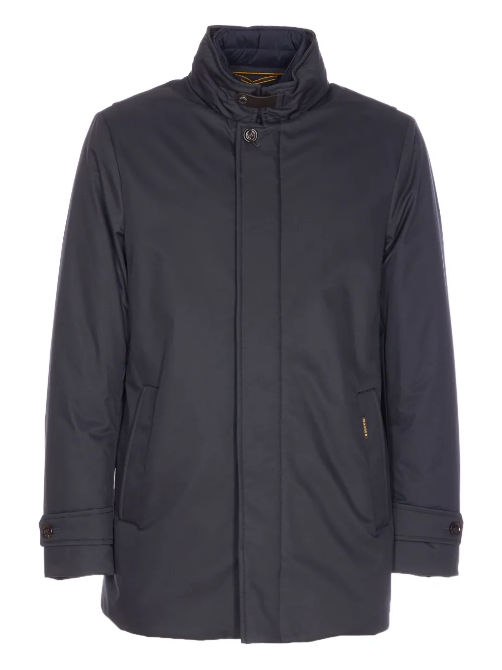 Moorer high-neck padded coat | Blue | Image 1