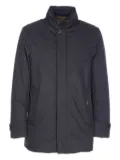 Moorer high-neck padded coat - Blue