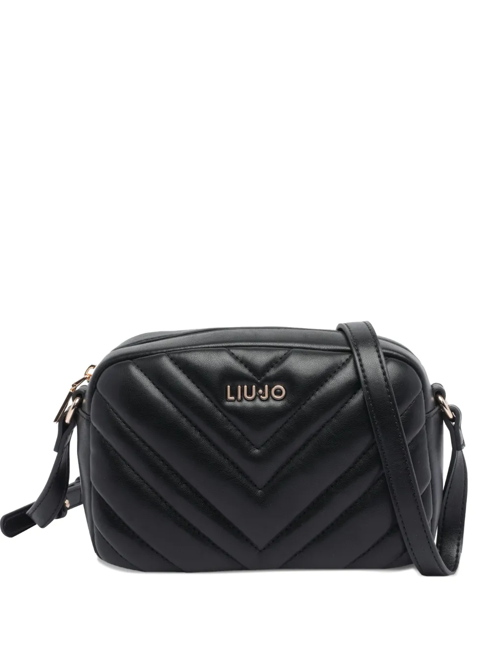 LIU JO quilted logo-plaque shoulder bag | Black | Image 1