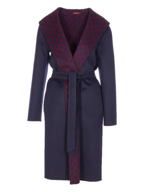 Gucci hooded GG-pattern coat