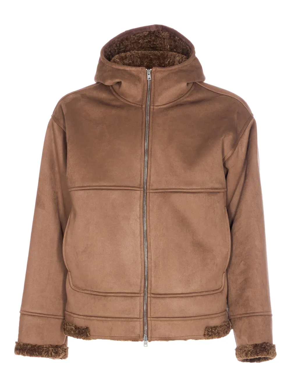 Herno welt-pocket hooded jacket | Brown | Image 1