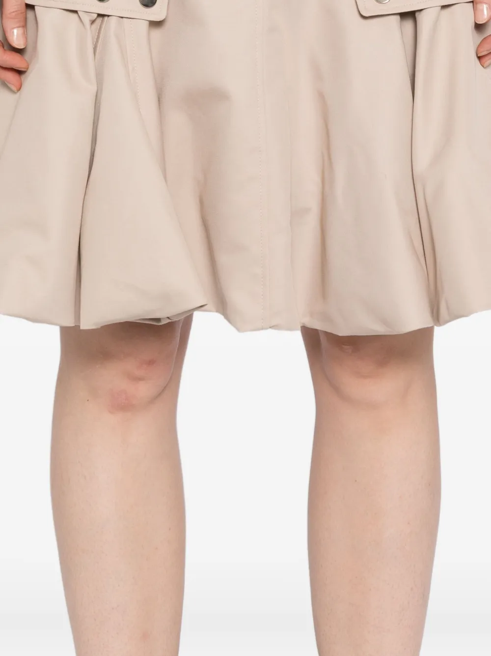 Rokh Puffed-hem Midi Skirt In Animal Print