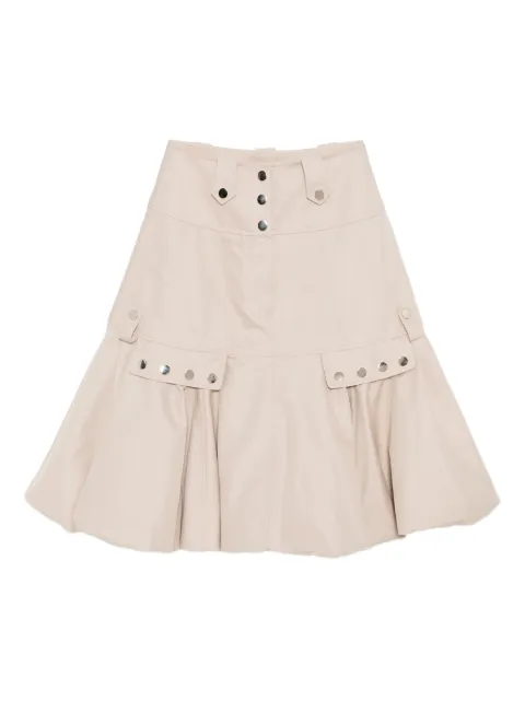 Rokh puffed-hem midi skirt