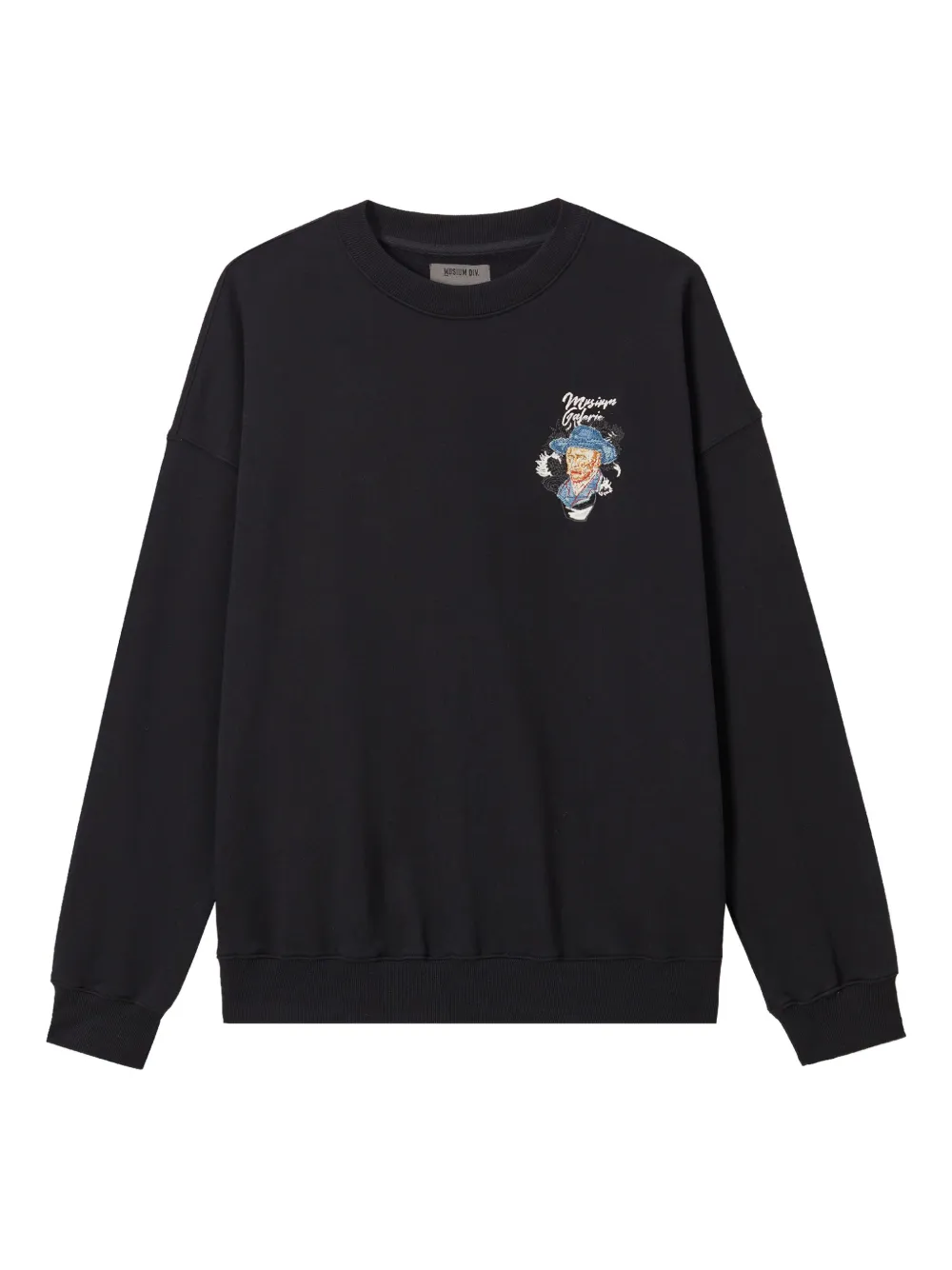 Musium Div. Van Gogh Embroidered Sweatshirt In Black