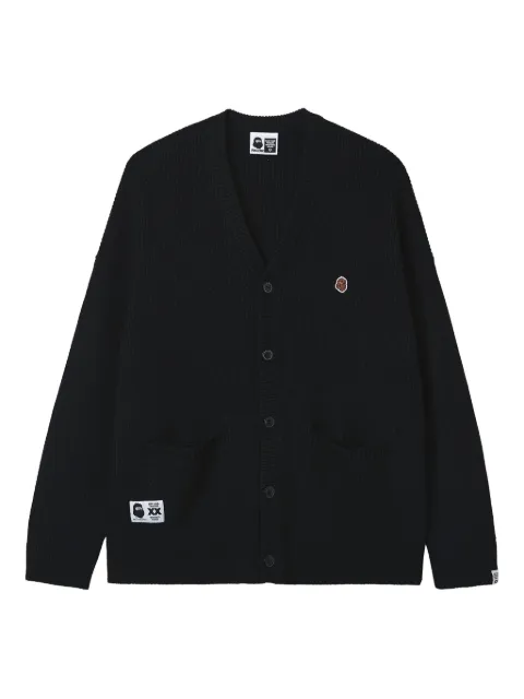 FINGERCROXX patch-pocket ribbed cardigan