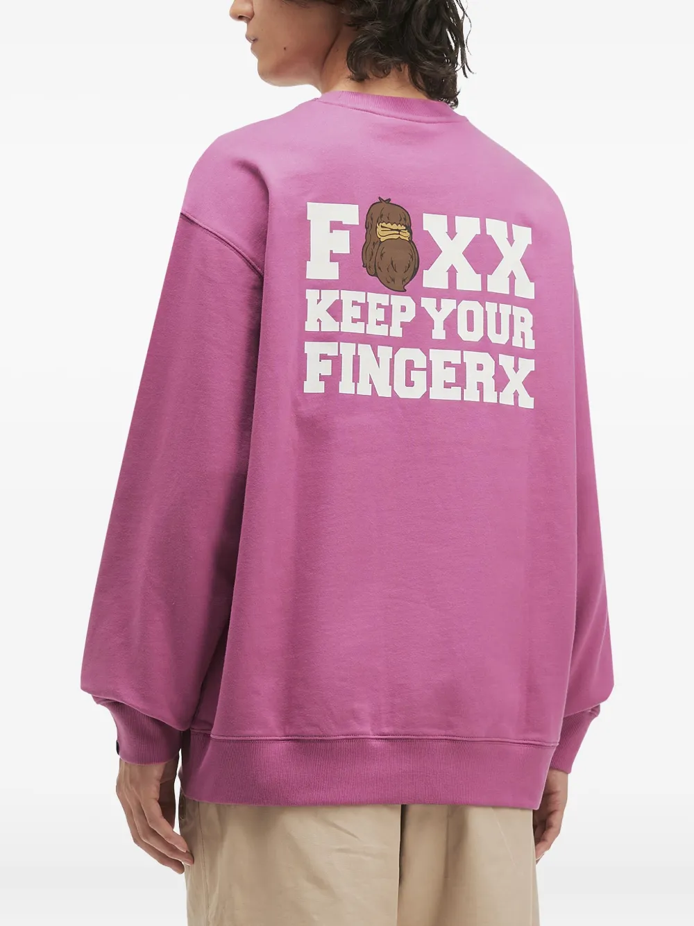 Fingercroxx Fox Head Logo Sweatshirt In Multi