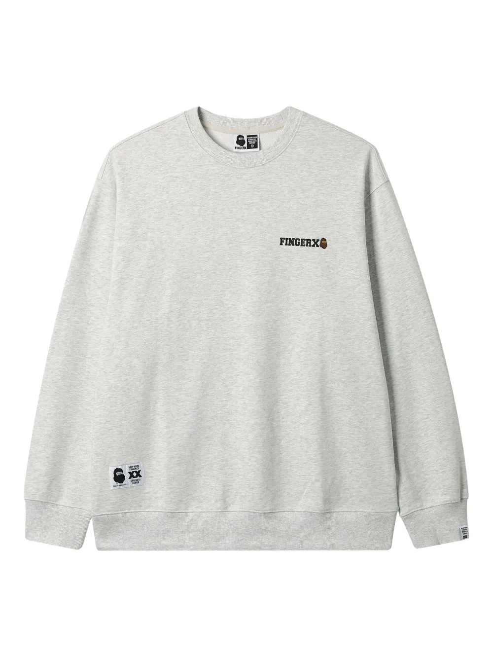 FINGERCROXX logo-embroidered sweatshirt | Grey | Image 1
