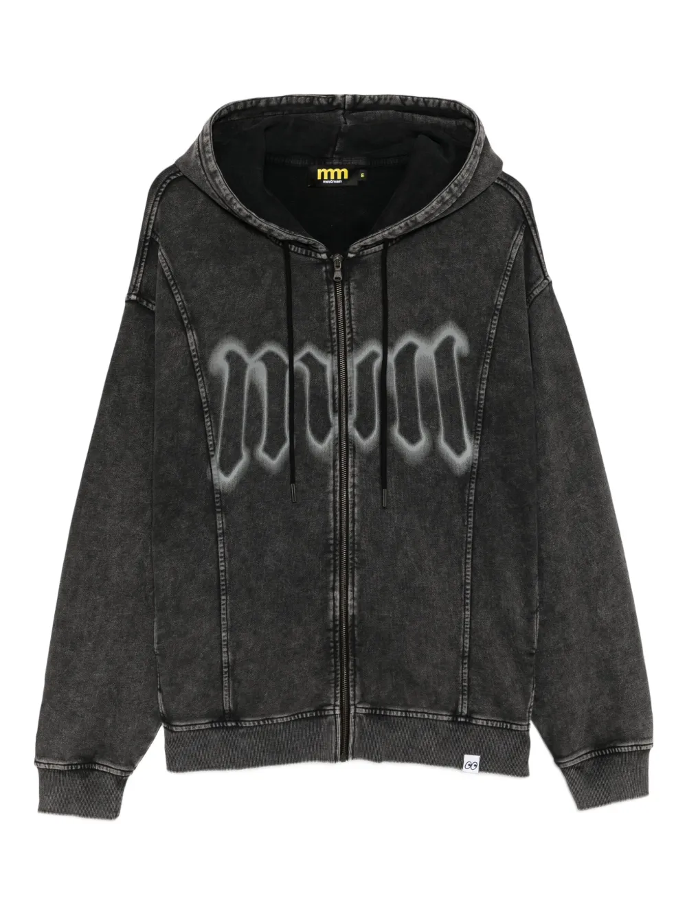 Mini Cream graphic-print hoodie | Black | Image 1
