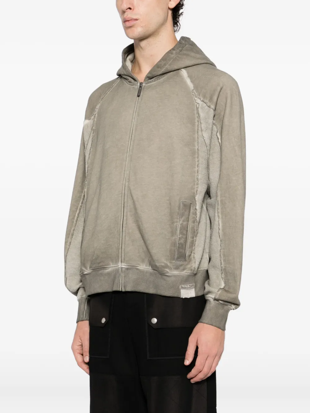 izzue Hoodie met geborduurd logo Beige