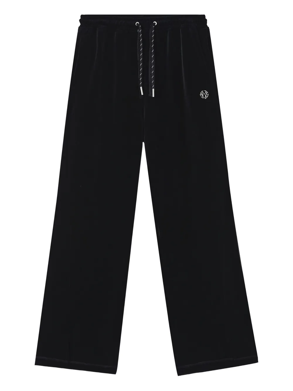 Musium Div. logo-detail velvet trousers | Black | Image 1