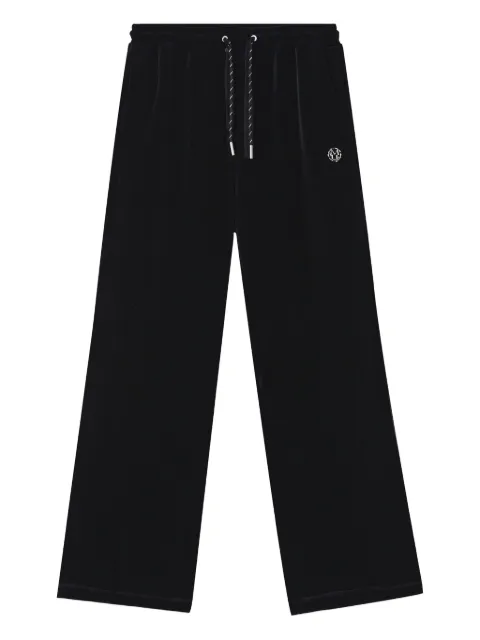 Musium Div. logo-detail velvet trousers