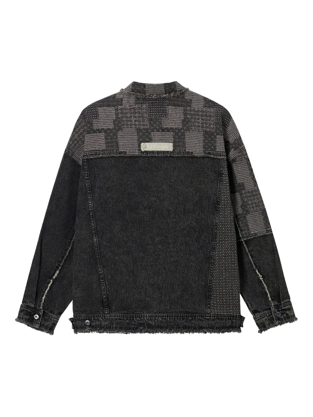 Musium Div. patchwork frayed-effect shirt jacket | Denim Jackets | Image 2