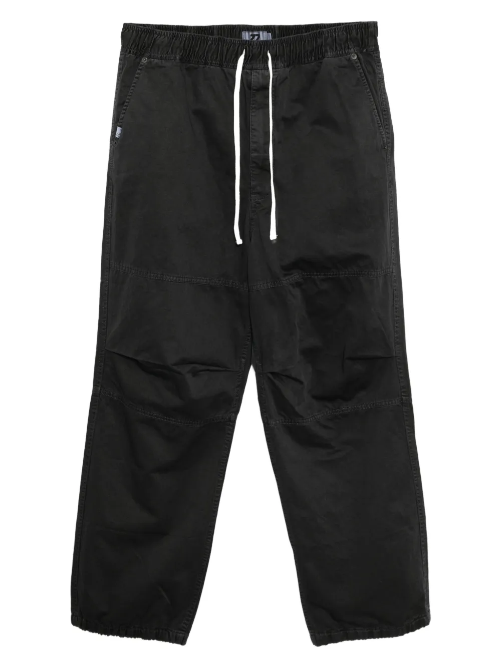 izzue panelled drawstring trousers | Black | Image 1