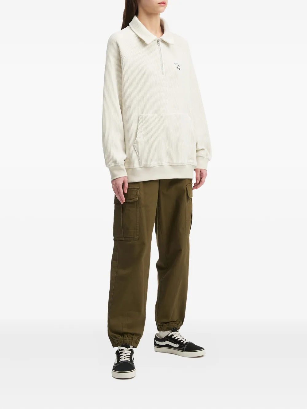 FINGERCROXX Ribgebreide top - Wit
