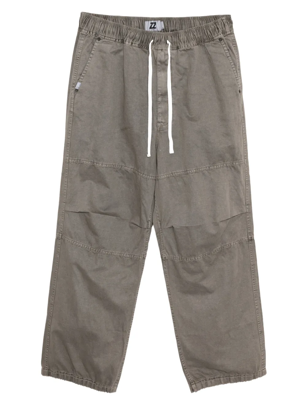 izzue panelled drawstring trousers | Grey | Image 1