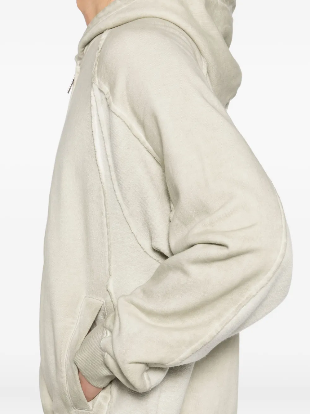 izzue Hoodie met geborduurd logo Beige