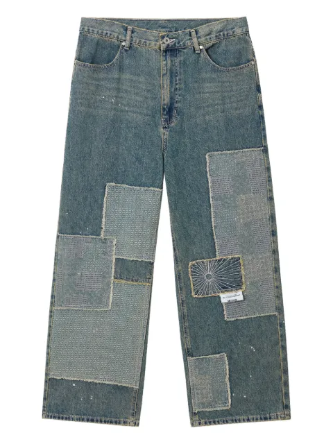 Musium Div. jean ample à design patchwork
