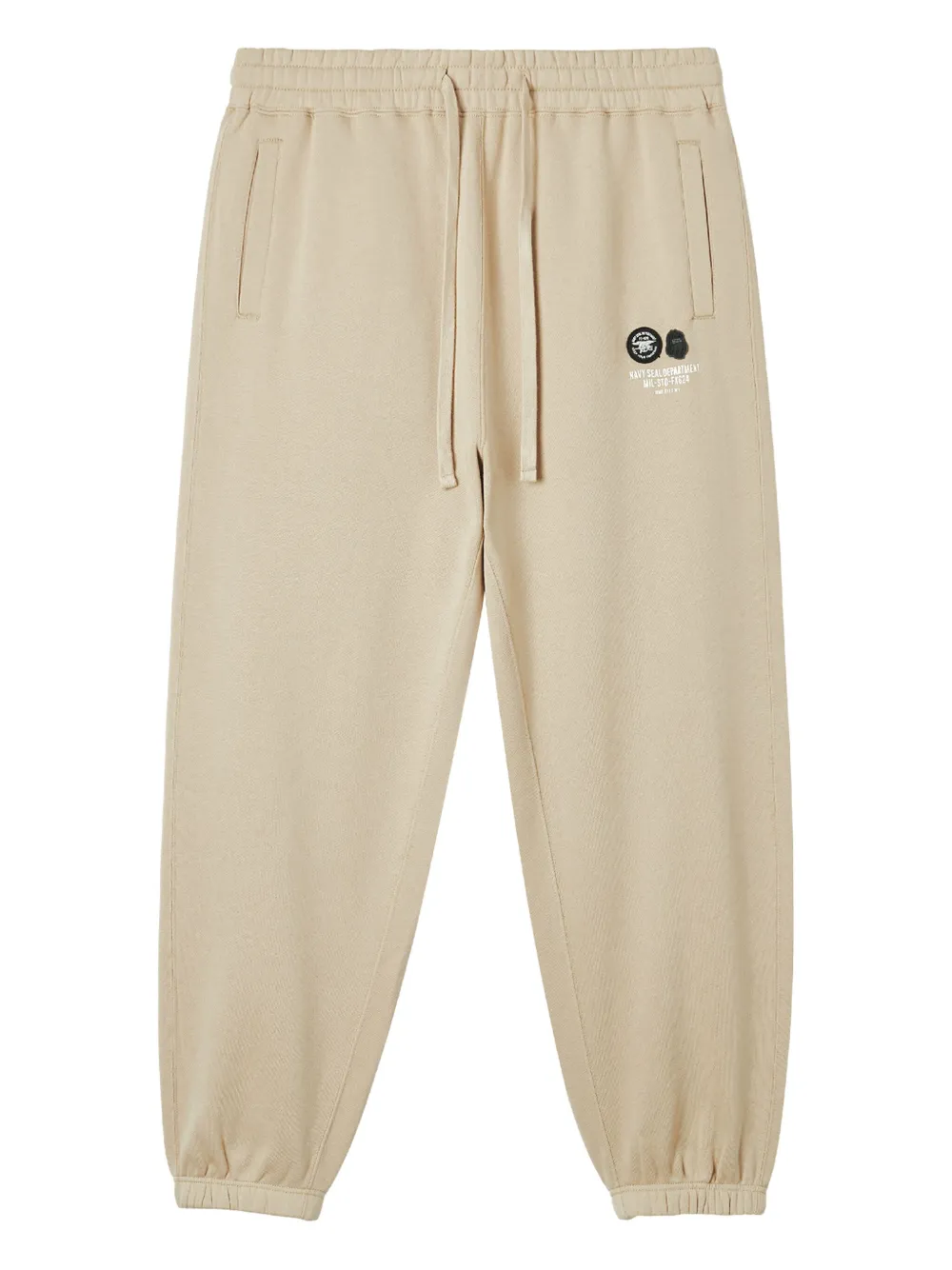 Fingercroxx Logo-patch Cuffed Track Pants In Multi