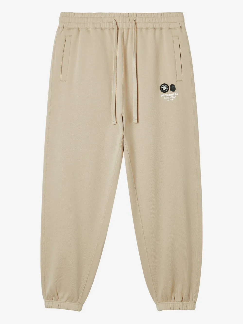 FINGERCROXX logo-patch cuffed track pants | Neutrals | Image 1