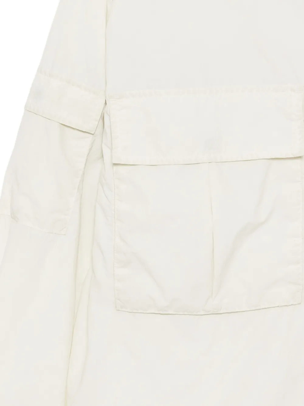 Izzue Double-pockets Long-sleeved Shirt In White