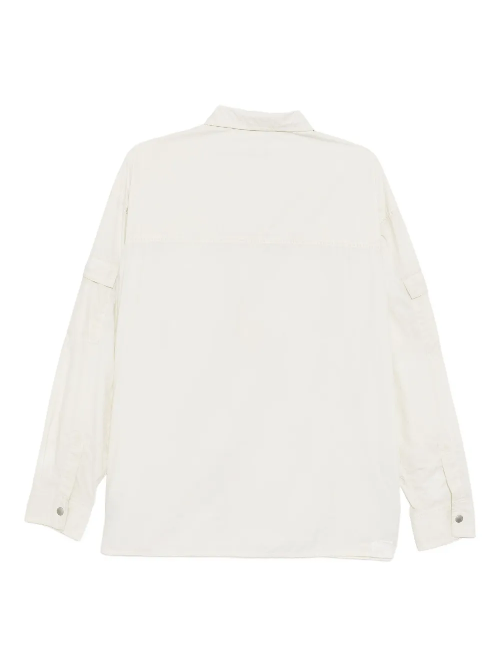 Izzue Overhemd met lange mouwen en dubbele zak - Wit