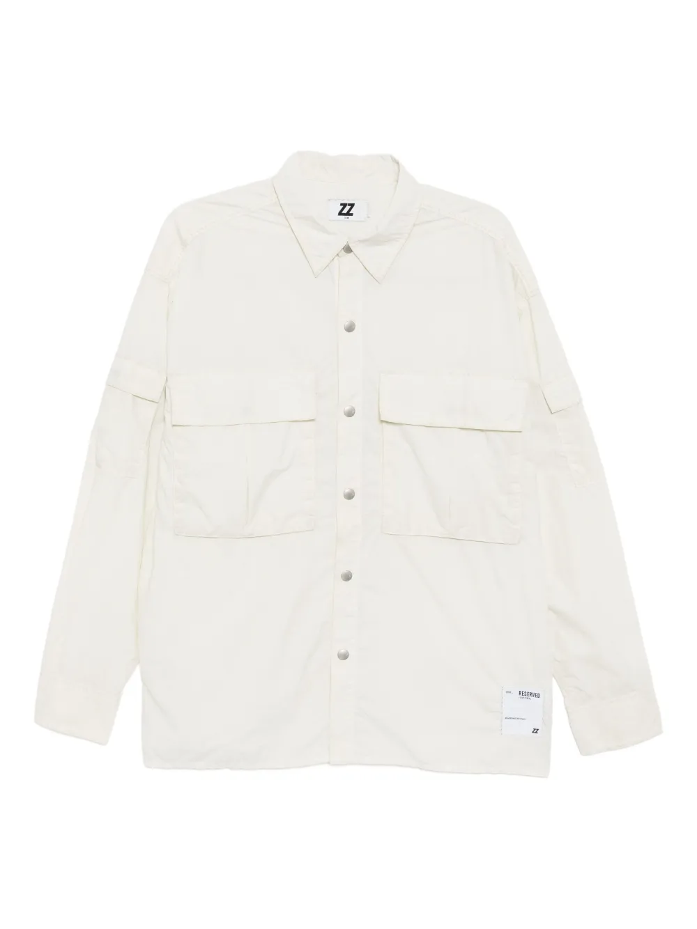 izzue double-pockets long-sleeved shirt | White | Image 1