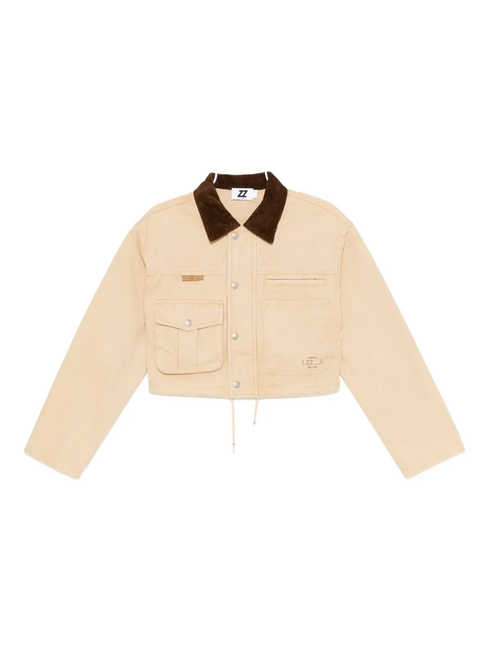 Izzue Logo-embroidered Jacket In Neutral