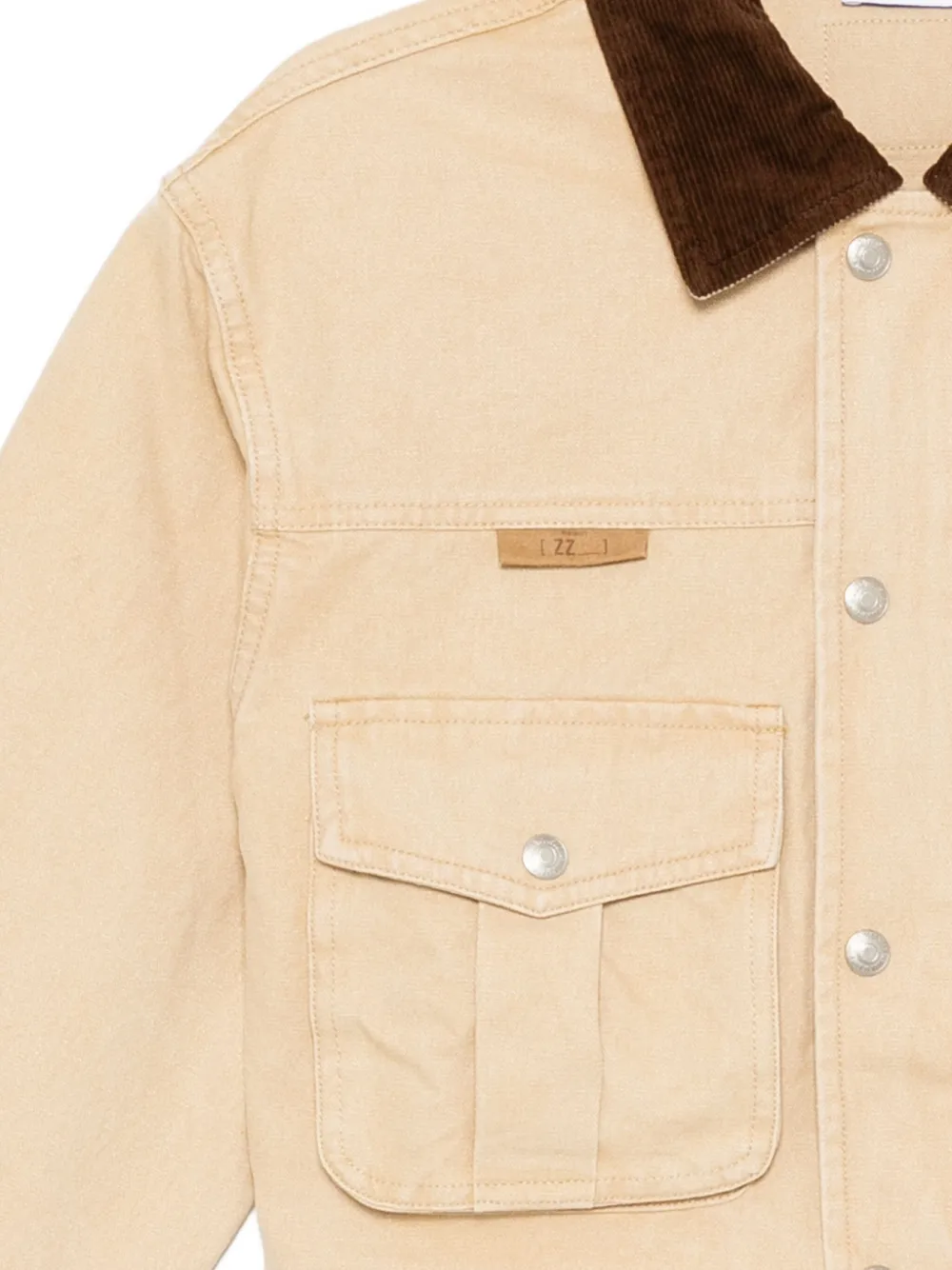 Izzue Logo-embroidered Jacket In Neutral