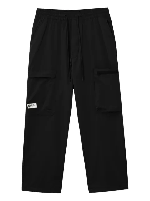 FINGERCROXX cargo-pocket drawstring-waist trousers