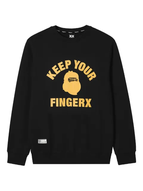 FINGERCROXX graphic-print crew neck sweatshirt