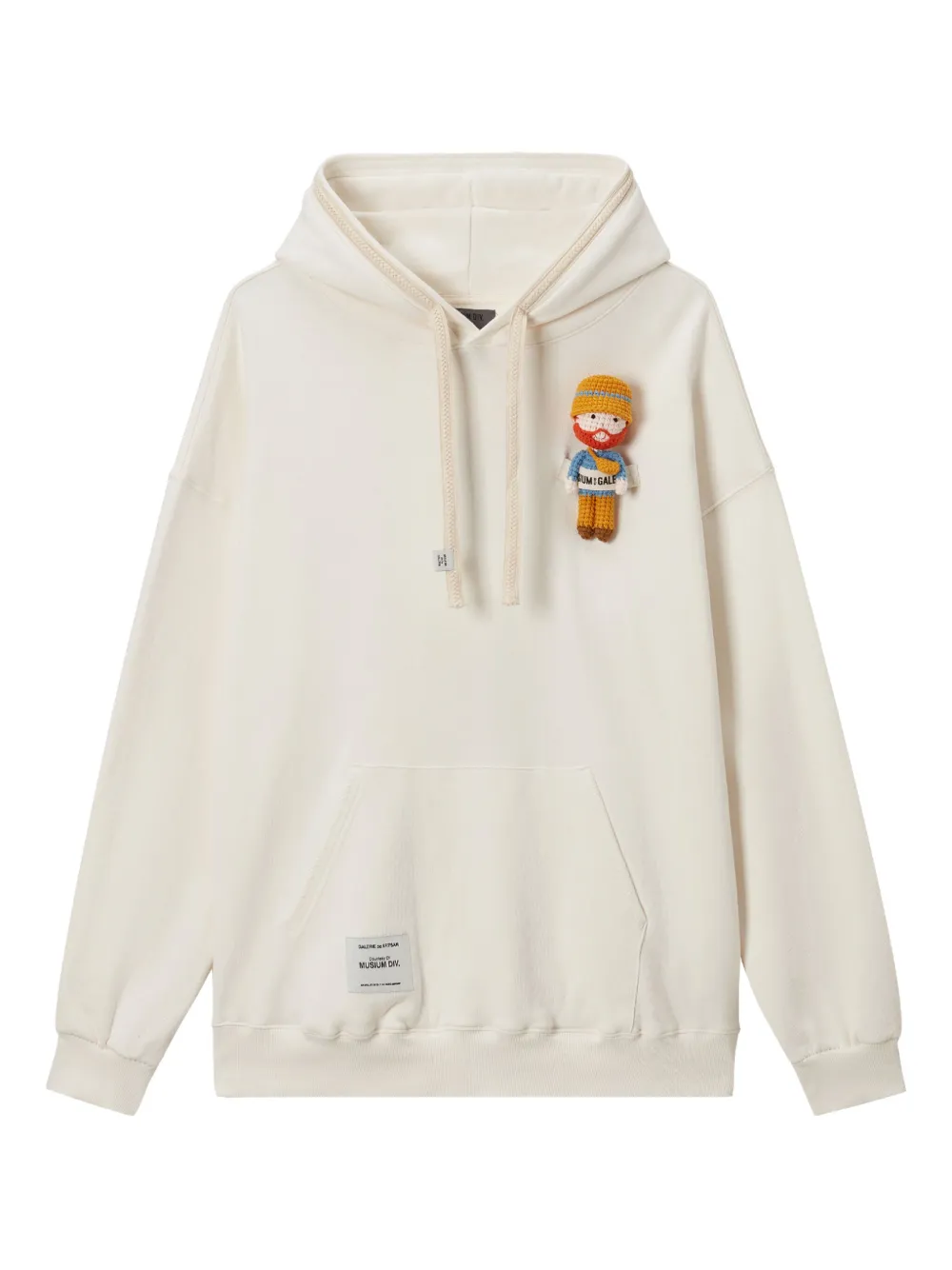 Musium Div. crocheted-figure hoodie | Neutrals | Image 1