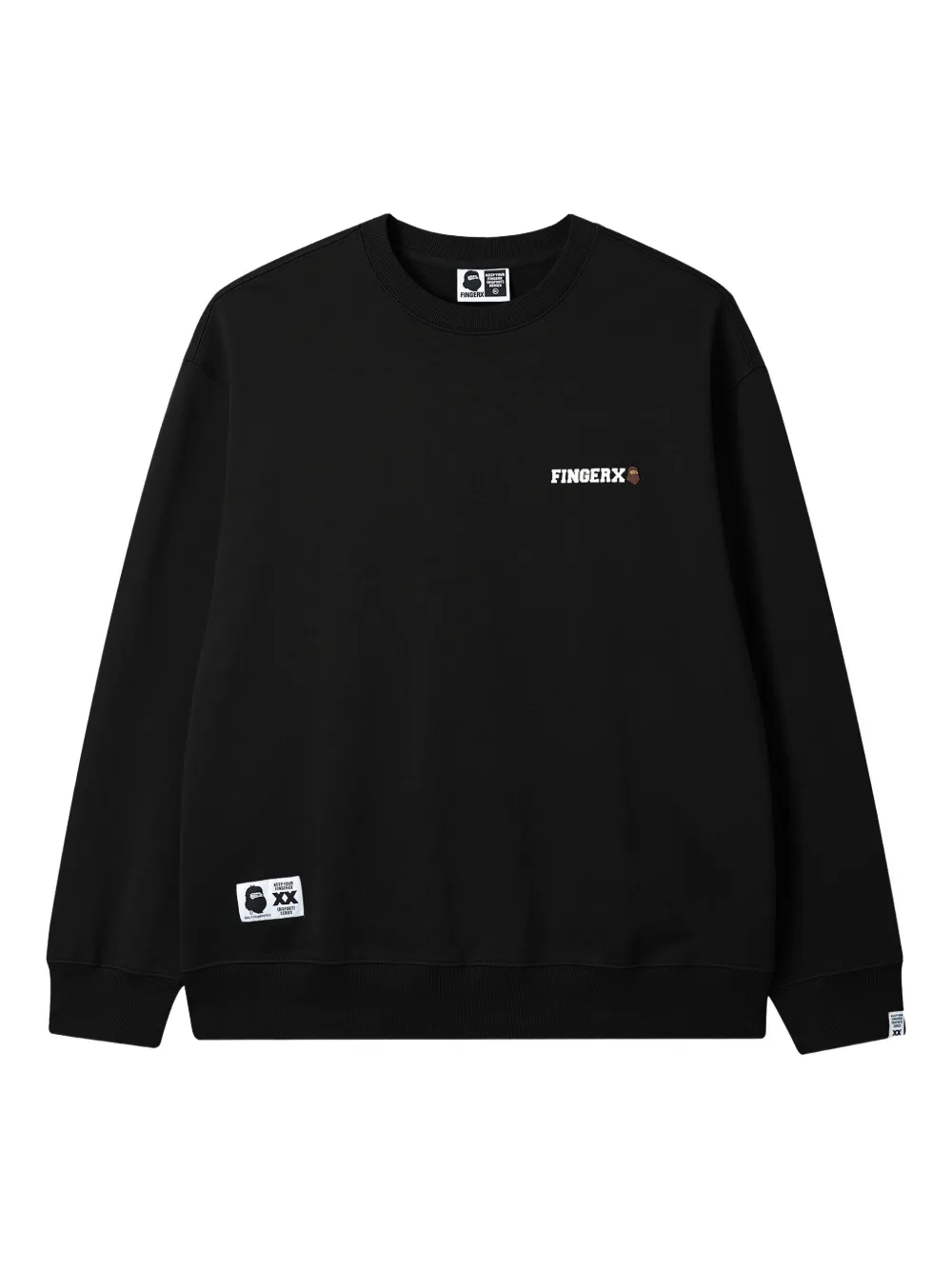 FINGERCROXX embroidered logo sweatshirt | Black | Image 1