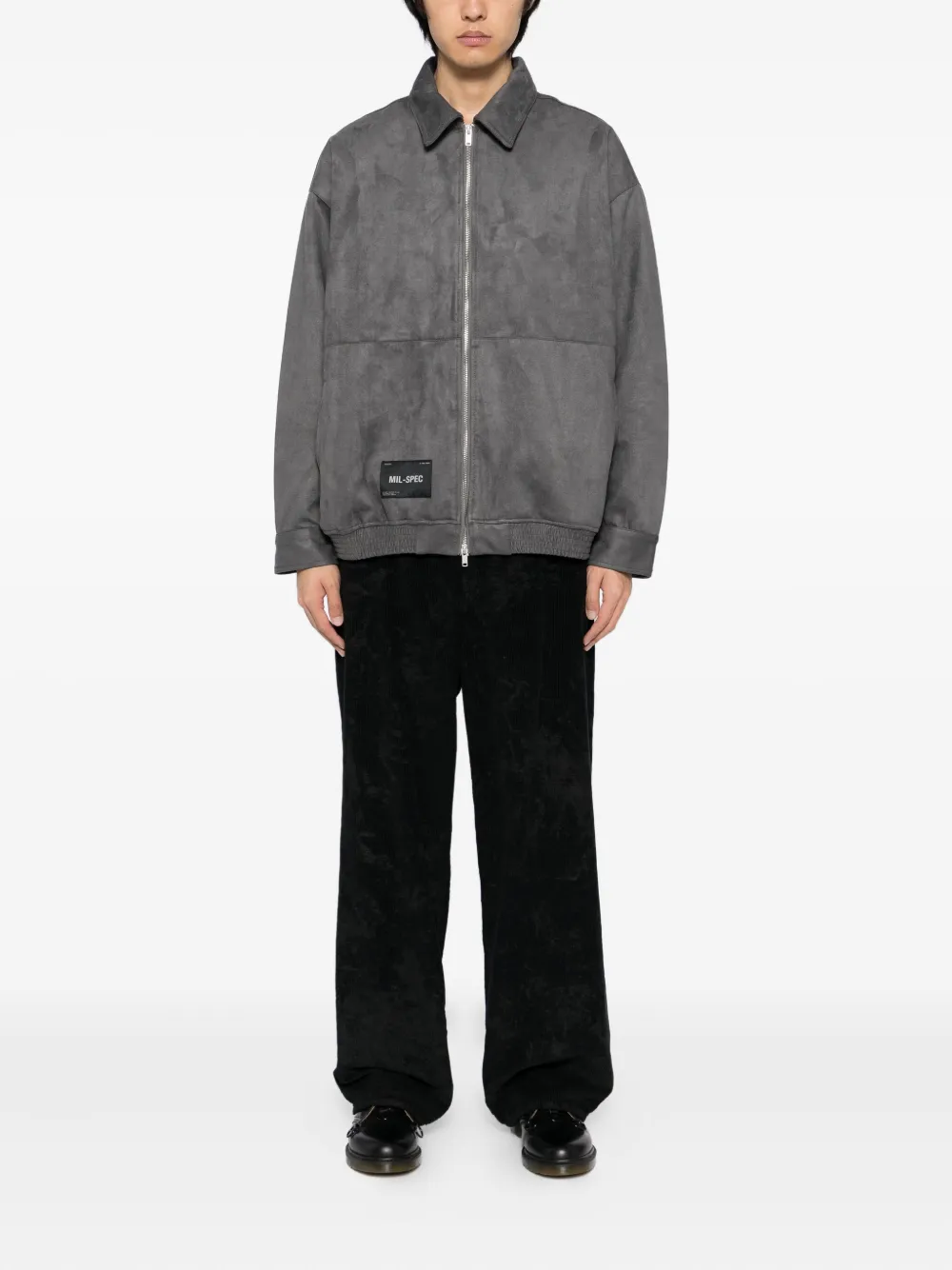 izzue logo-embroidered jacket | Leather Jackets | Image 2