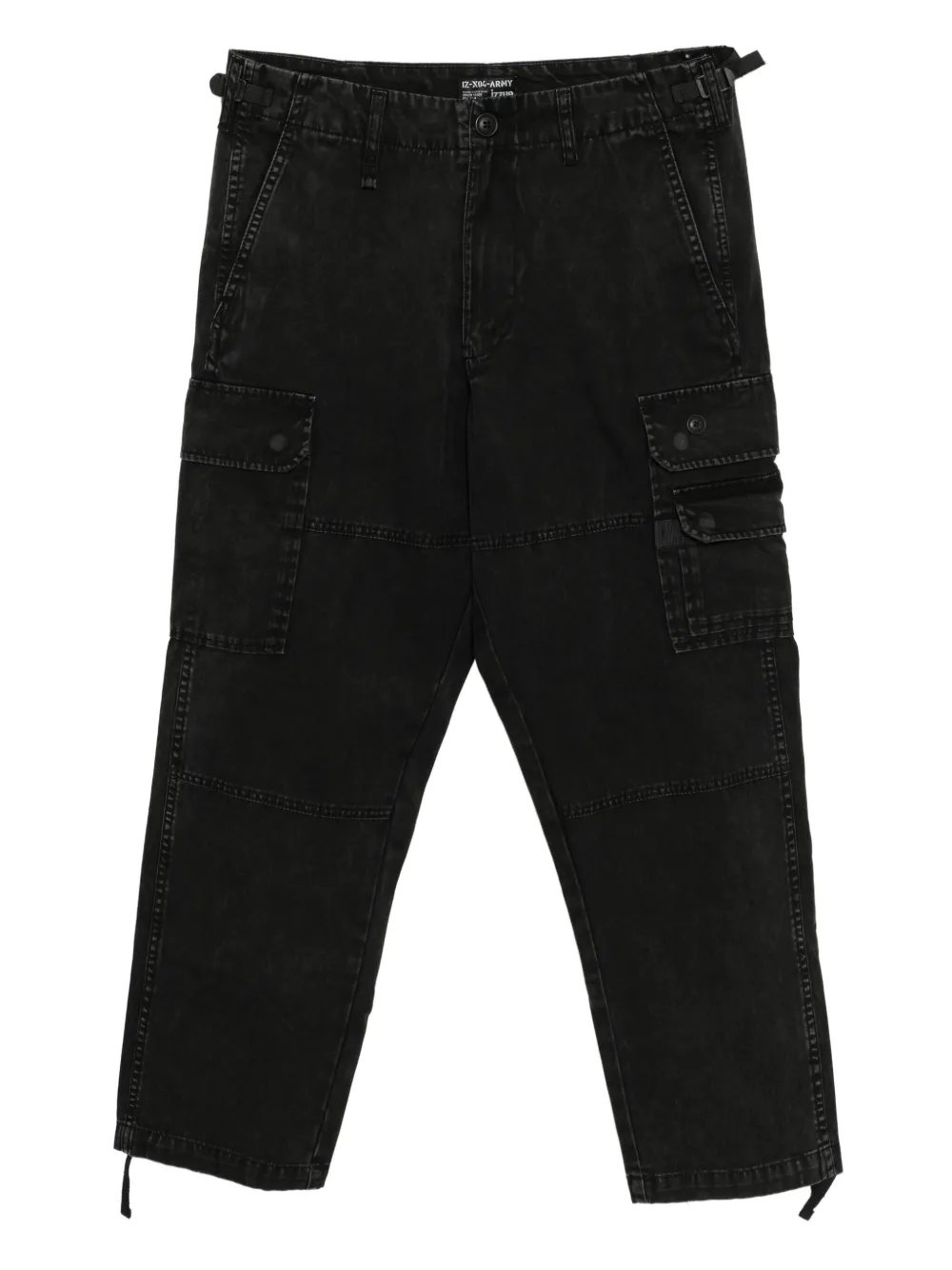 Izzue Multi-pocket Cargo Trousers In Black
